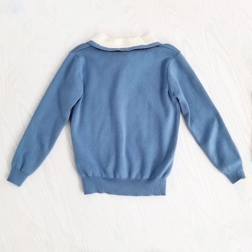 Pearl Collared Faux Fur Sweater - Picture 2 of 3